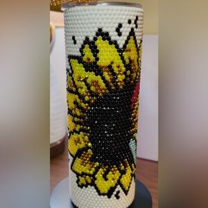 Sunflower/Butterfly Rhinestone Tumbler